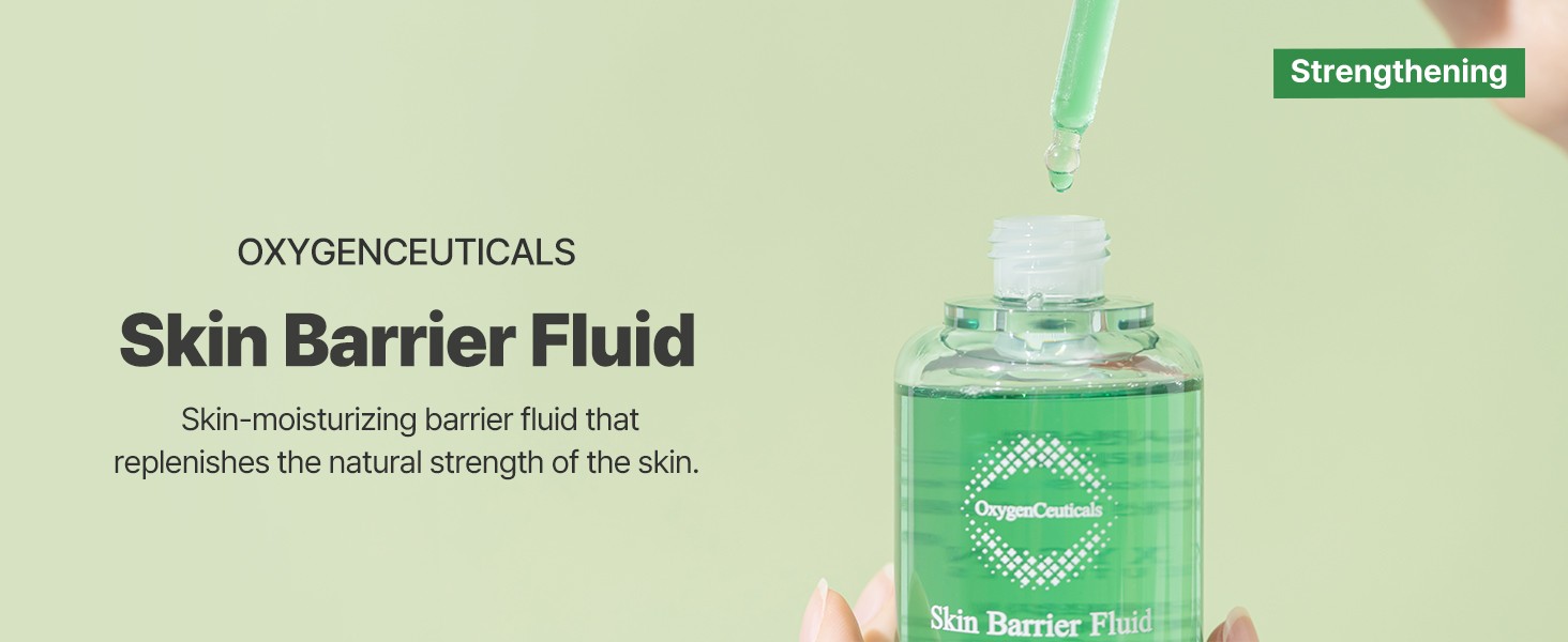 Skin-moisturizing barrier fluid that replenishes the natural strength of the skin.