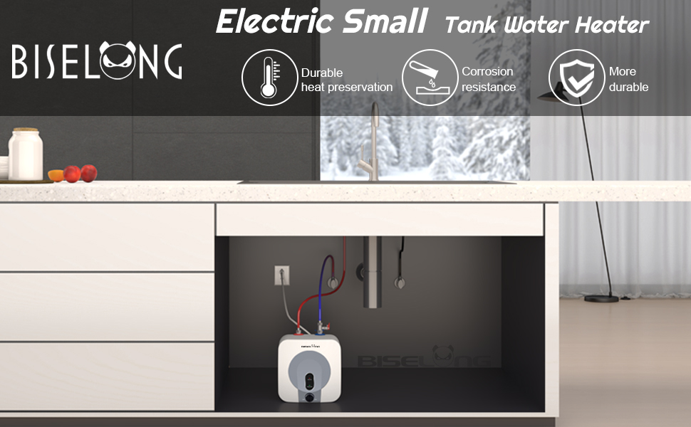 110v 120v Electric Hot Tank 2-2.5 Gallons Water Heater Storage TR RV Trailer Kitchen Sink Cabinet