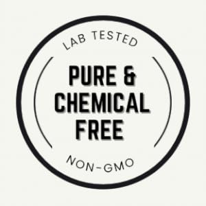 Pure and chemical free, non-goo, lab tested, third party verified