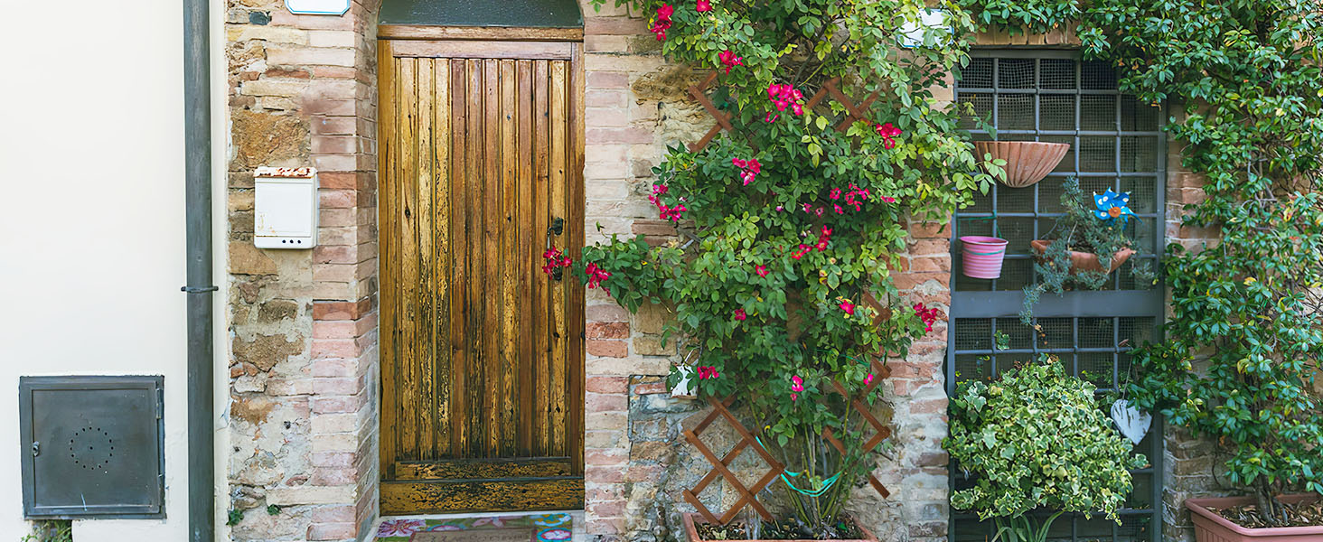 Wooden Lattice Wall Planter