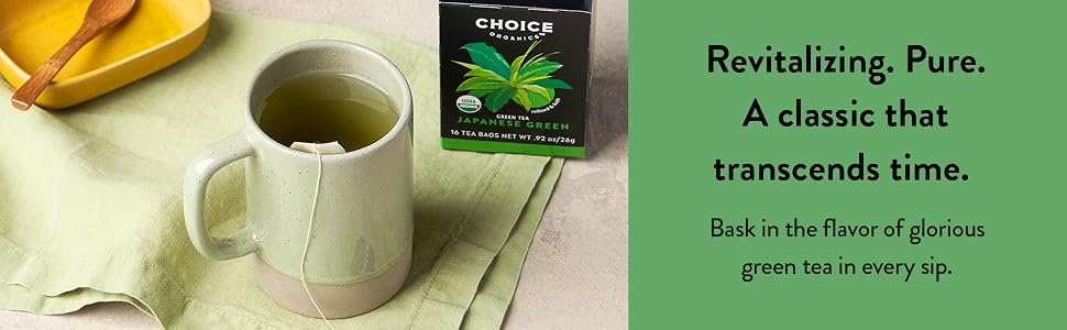 choice organics japanese green tea organic fair trade ethical tea te organico