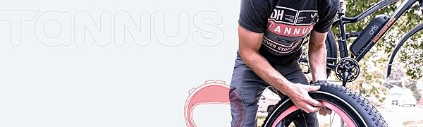 Man installing Tannus tire liner in bike wheel