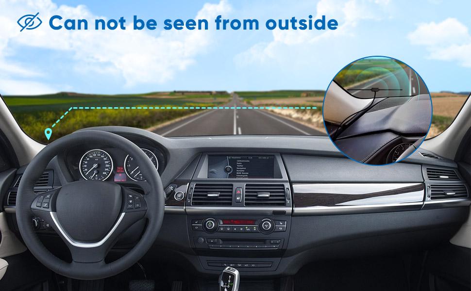 can not be seen from outside