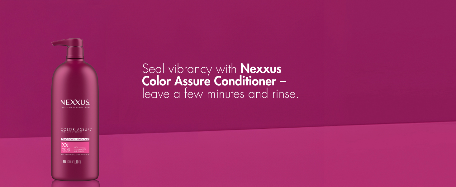Product shot against purple background with white text.