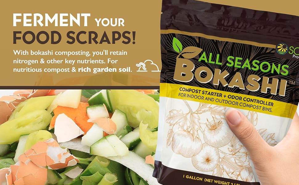 ferment food scraps bokashi bran composting