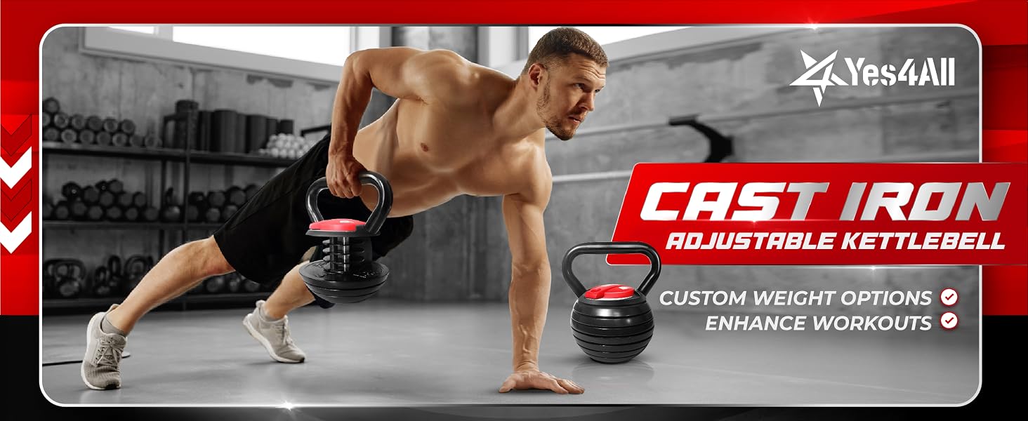 Adjustable kettlebell kings model for versatile workouts.