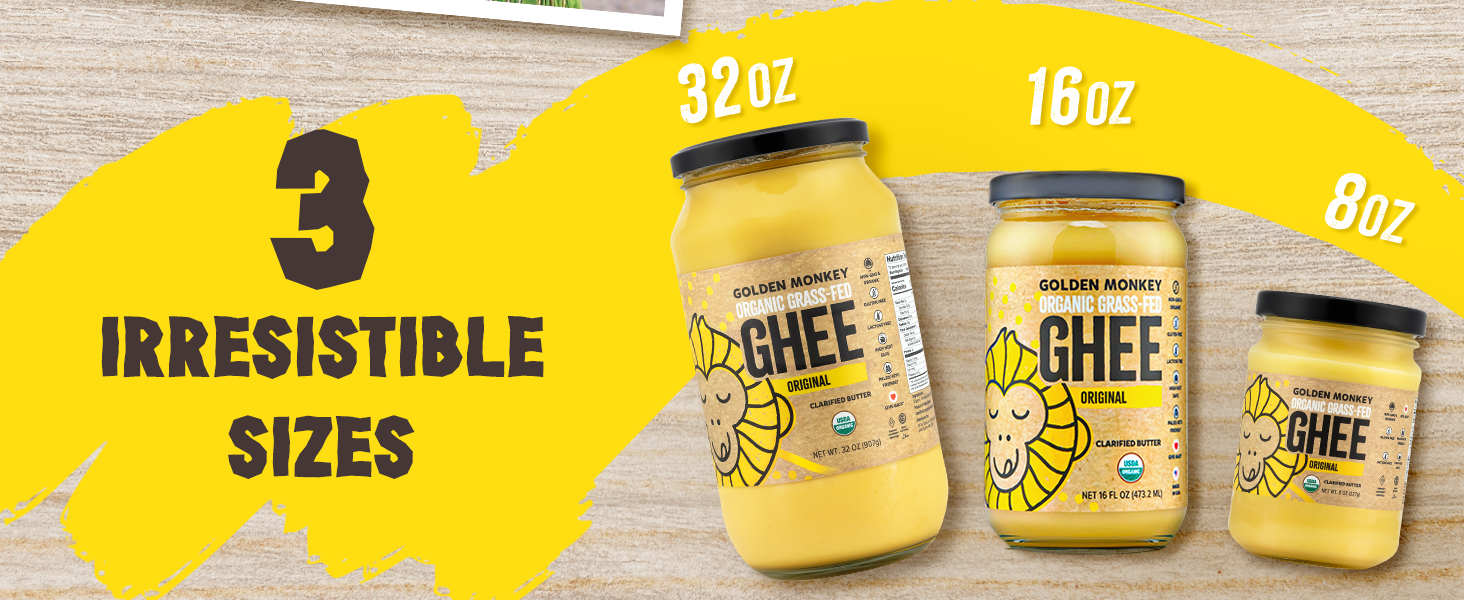GOLDEN MONKEY Ghee Butter 8oz