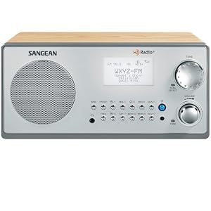 Sangean HDR-18 HD Radio/FM-Stereo/AM Wood Cabinet Table Top Radio