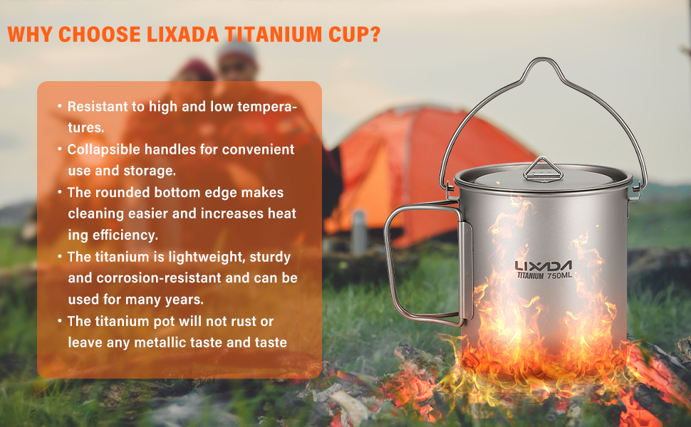 why choose lixada titanium cup