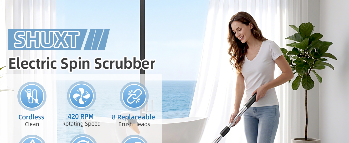 electric spin scrubber