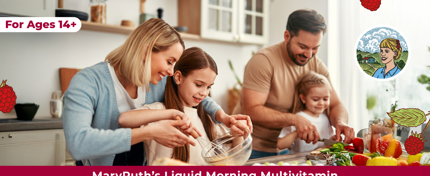 Morning Multivitamin Liquid PS Free | Raspberry | 1 oz 8-pack