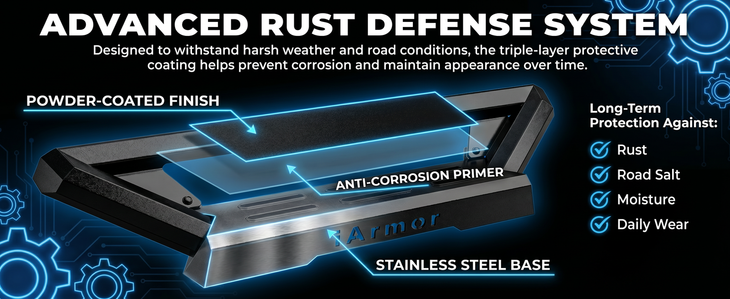 APS iArmor Drop Step Running Boards