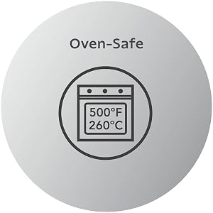 Oven-Safe Stainless Steel Tri-Ply Clad Cookware with Glass lids to 500ºF/260ºC