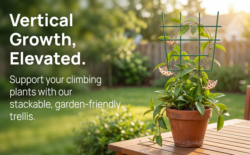 small trellis for potted plants