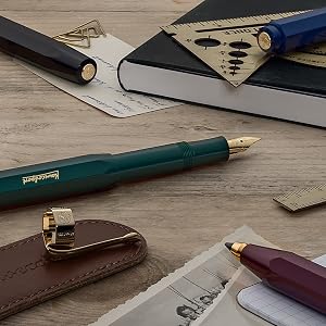 the montblanc pen is a classic, yet elegant design.