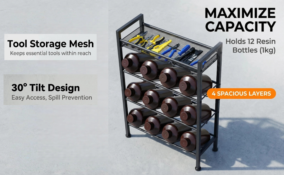 3D Printer UV Resin Storage Rack