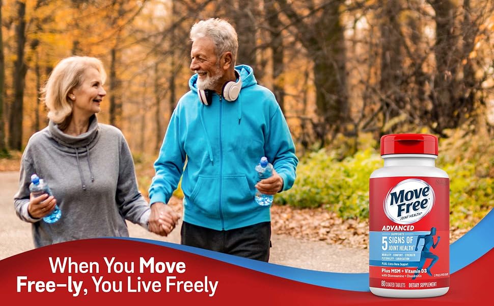 Move Free Advanced, Glucosamine Joint Health Supplement, MSM Vitamin D3