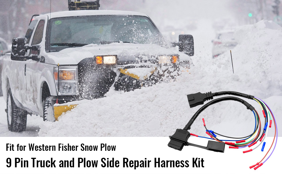 9 Pin Truck and Plow Side Repair Harness Kit
