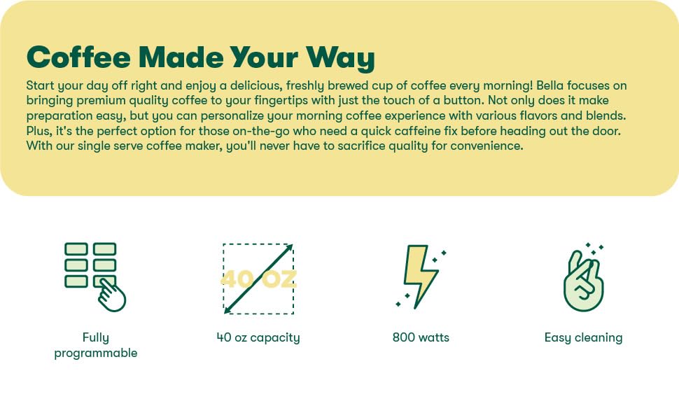 Coffee Machine Additional Features