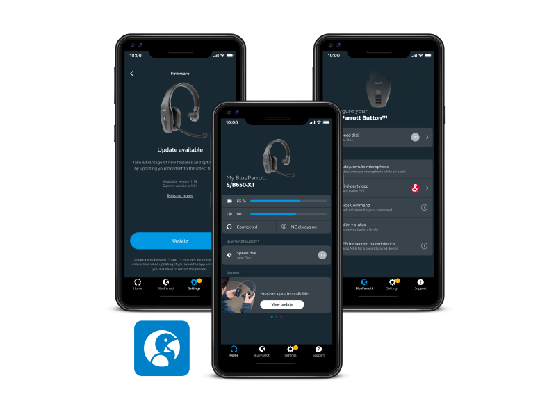 BlueParrott Updater Easily update your headset's firmware