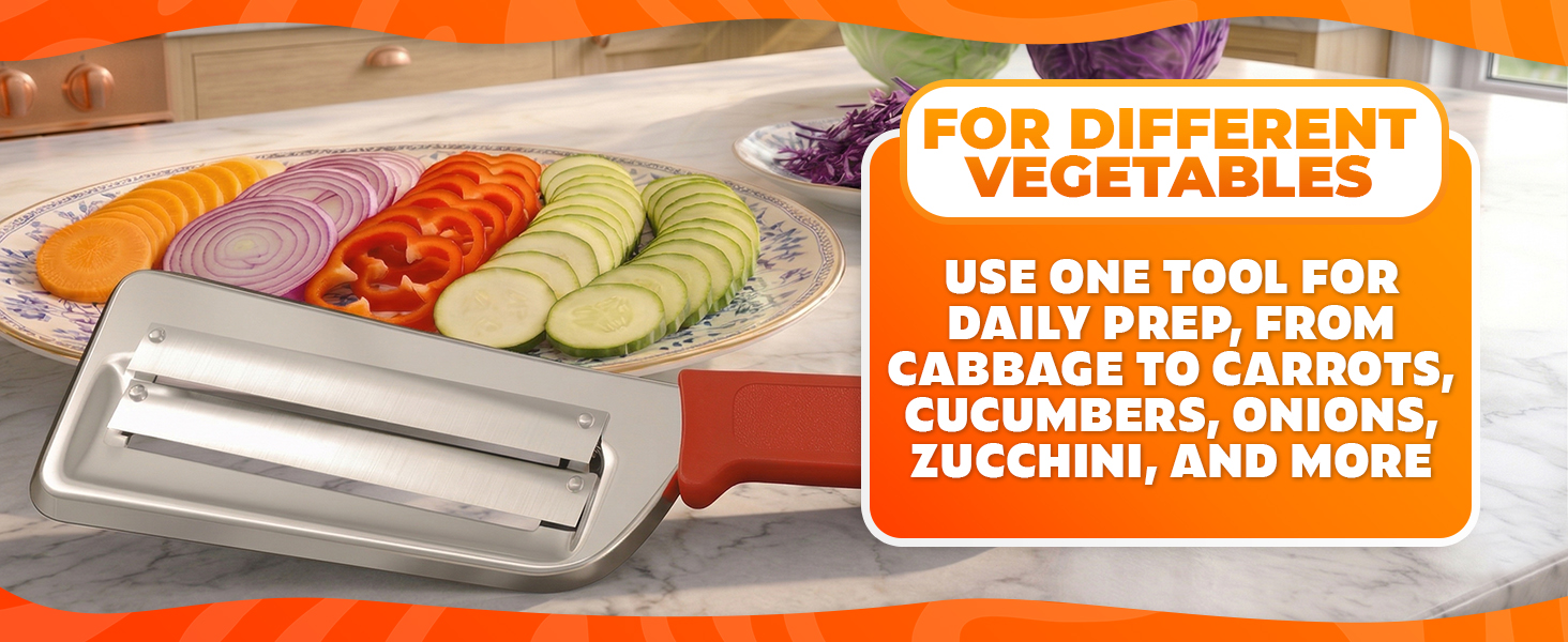 stainless steel double-layer slicer rebanador de repollo slicer shredder vegetable shredder manual