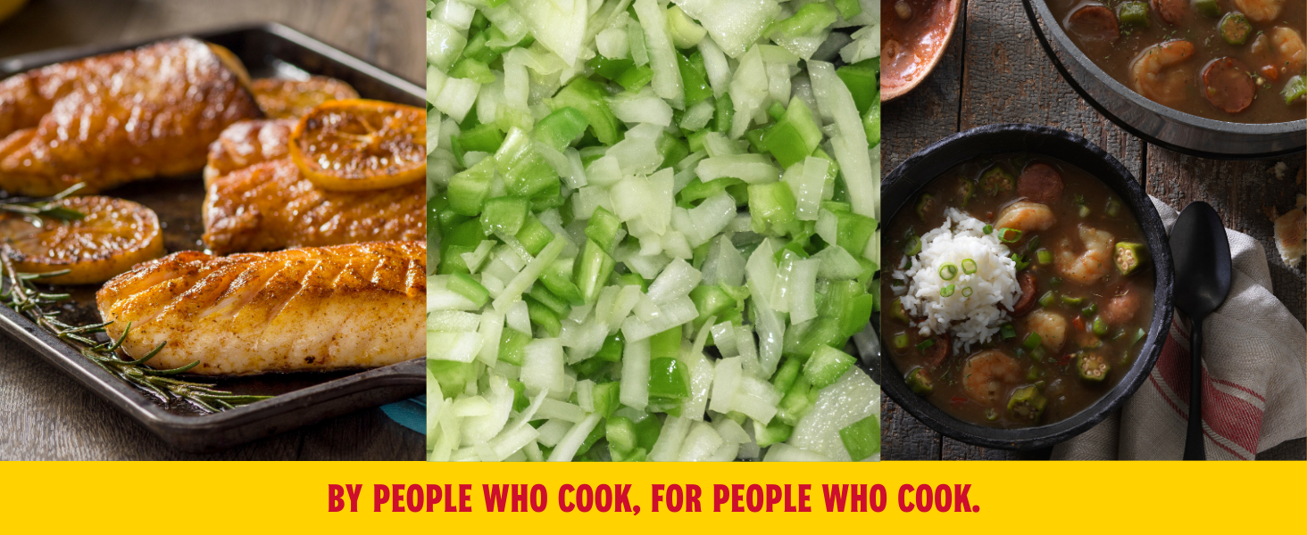 Cajun Seasoning, blackened, celery, onion, bell pepper