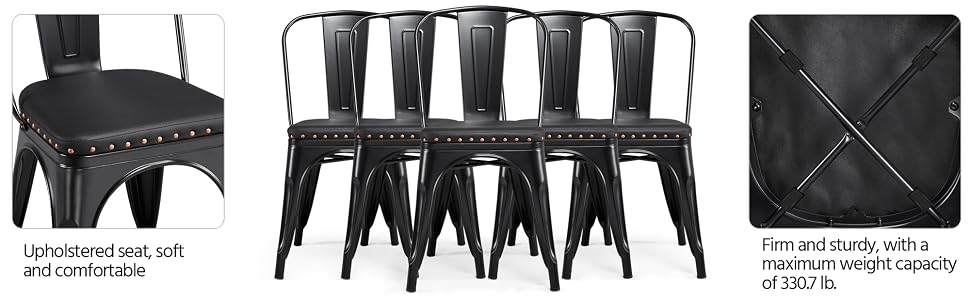 soft upholstered seat