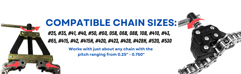 CHAIN SIZES TK