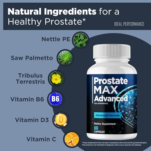 Prostate Max Supplement, Prostate Max Advanced Capsules for Men - Maximum Strength for Daily Wellness & Comfort, All Natural