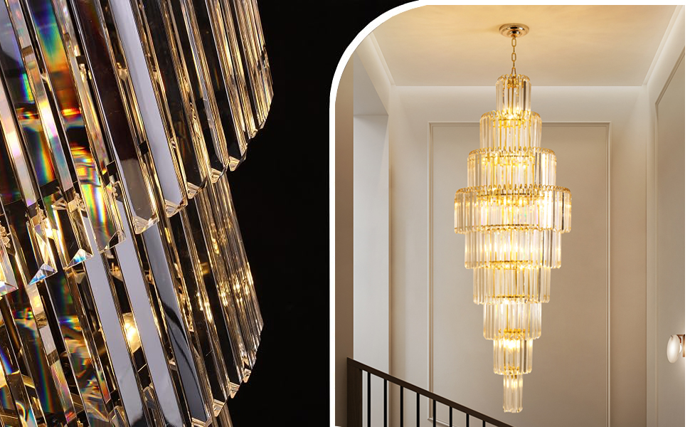 Staircase Crystal Chandelier