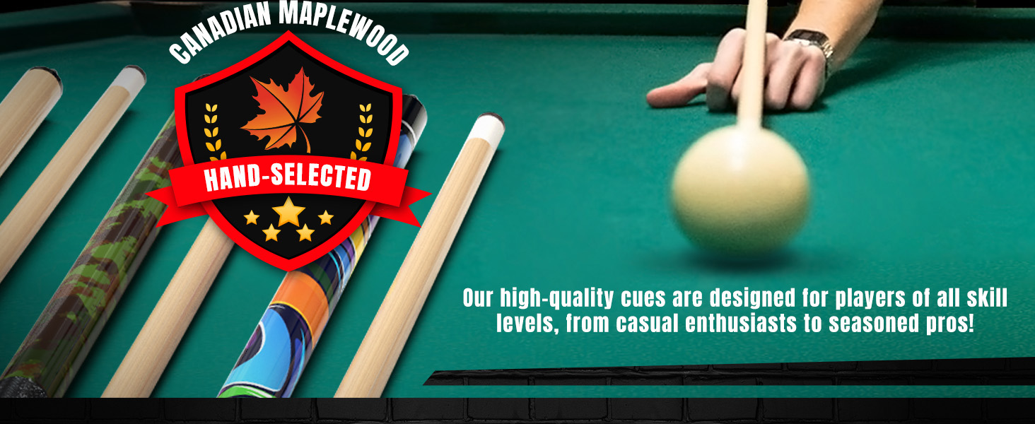 billiard pool ball balls prosniper cue stick chalk customizable custom design maplewood