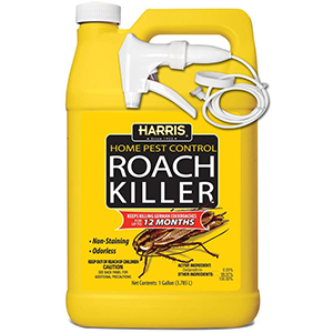 HARRIS Roach Killer Liquid Spray Odorless Non Staining Month Extended Residual Kill Formula Gallon