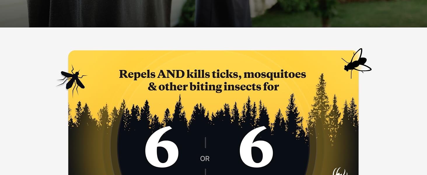 Repels AND kills ticks, mosquitoes &amp; other biting insects.