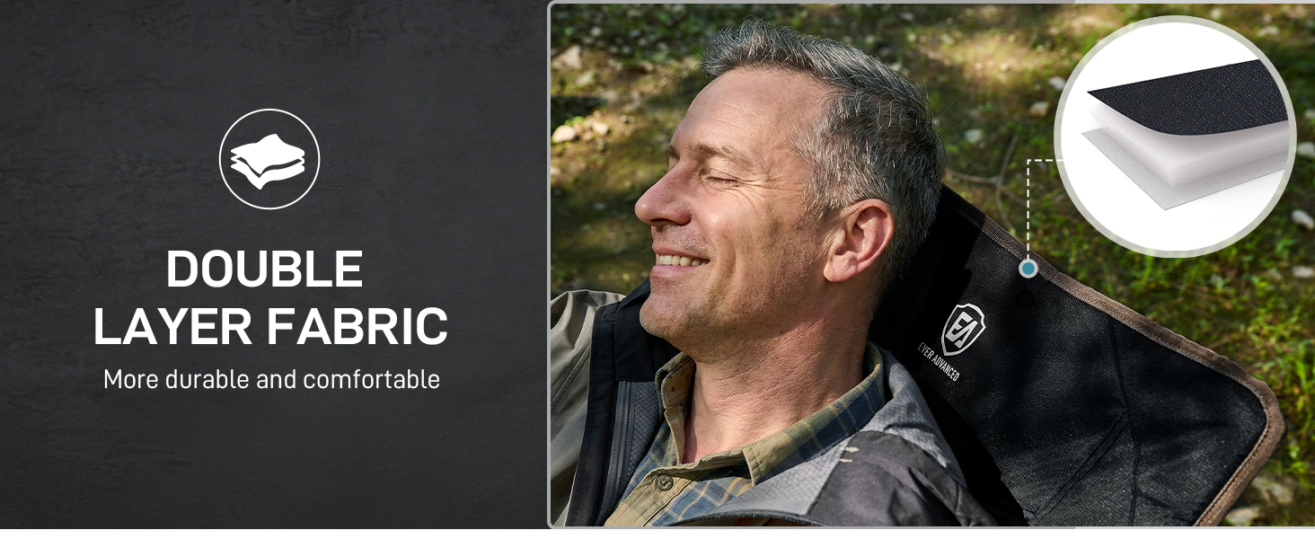4-LEVEL ADJUSTABLE CAMPING CHAIR