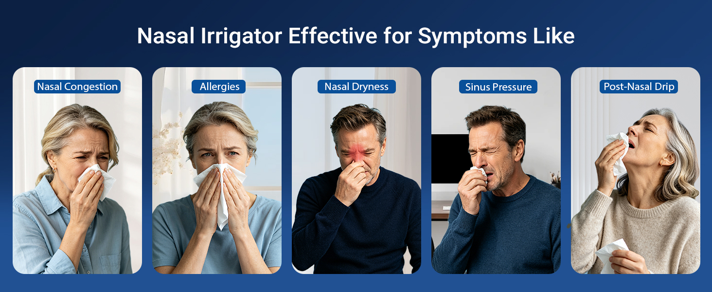 Nasal irrigation System for Sinus Rinse