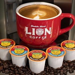 Lion coffee Art pods