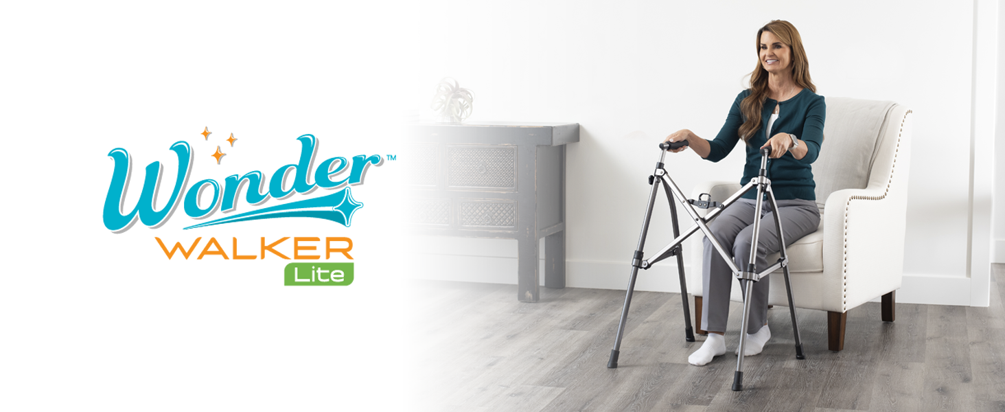 stander wonder walker lite compact portable lightweight standard walker seniors elderly adults