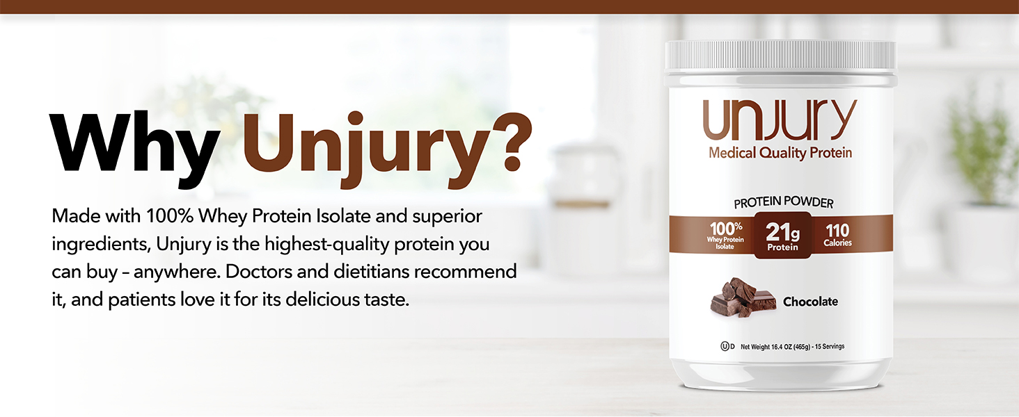 Unjury Chocolate Protein Powder Shake Mix