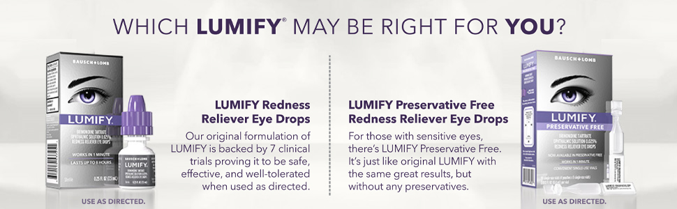 Lumify Drops and Preservative Free