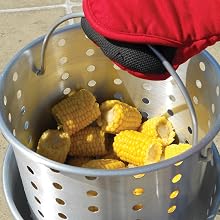 loco turkey fryer pot kit qt crab boiler basket stand cooker quart seafood boiling outdoor fryers