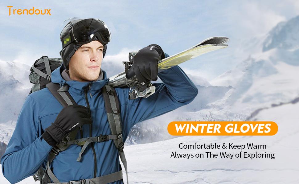 trndoux winter gloves men women