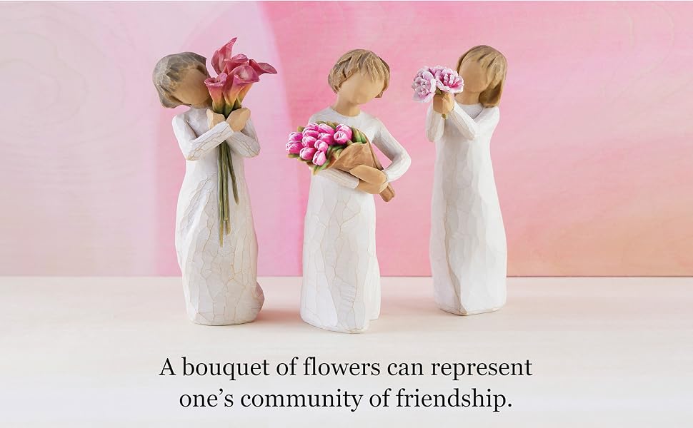 A bouquet of flowers can represent one&amp;#39;s community of friendship.