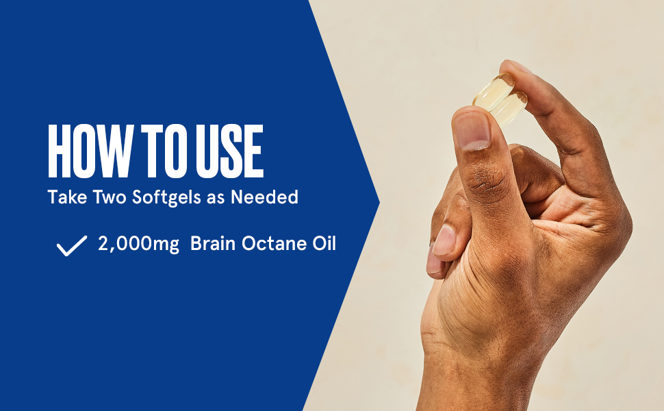 Take two softgels as needed for energy