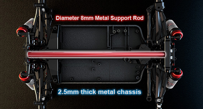 The laser-etched 6061 aluminum chassis