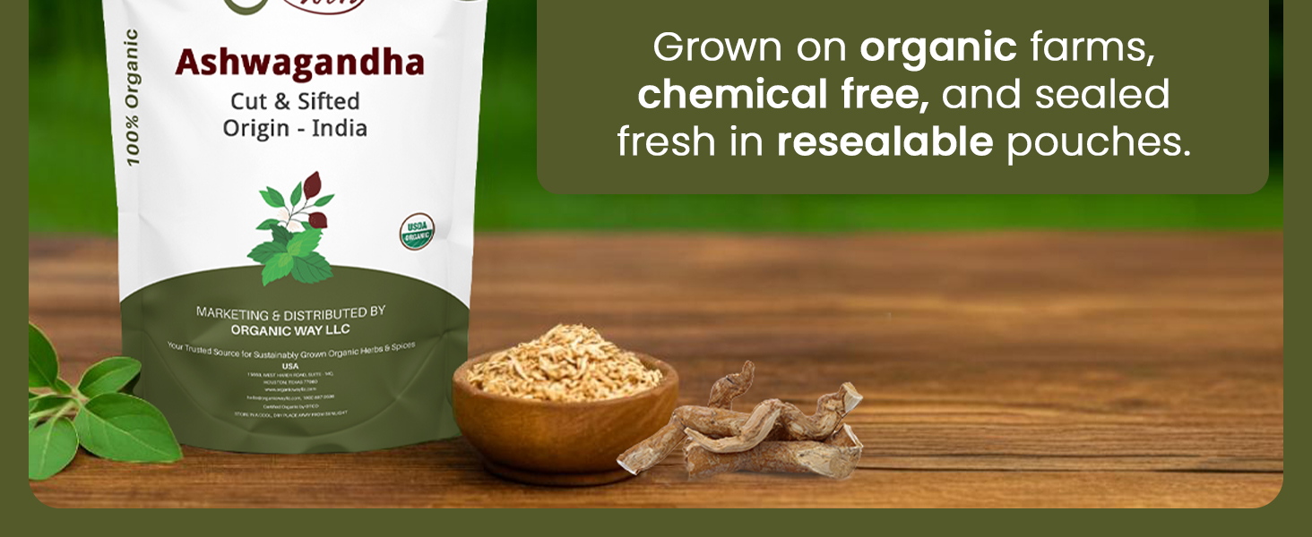 Ashwagandha Root Cut &amp;amp;amp; Sifted (Withania Somnifera)