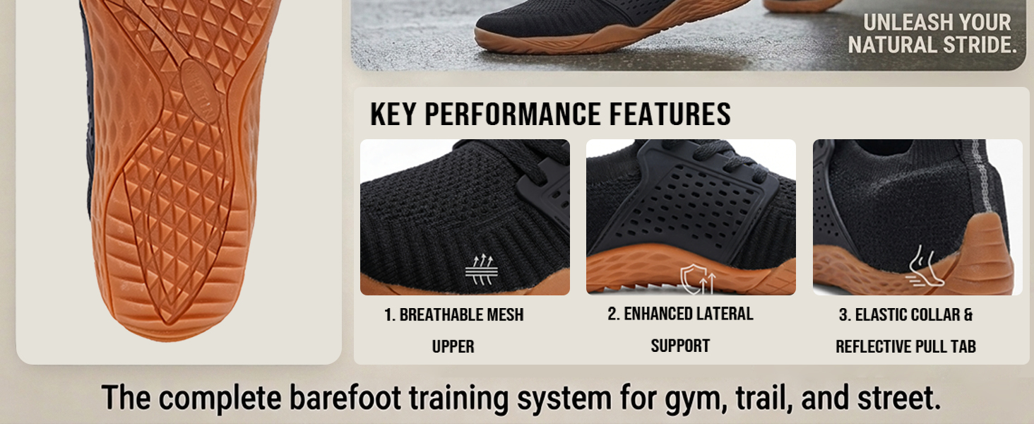 Barefoot shoes for men W63