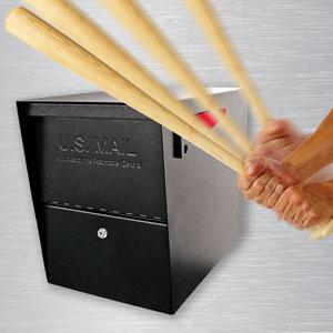 Baseball Bat Proof Steel Vandal Resistant Locking Security Mailbox