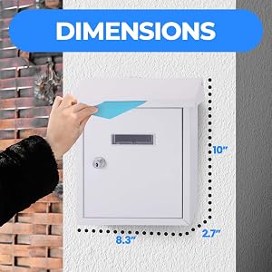 SereneLife Weatherproof Wall Mount Locking