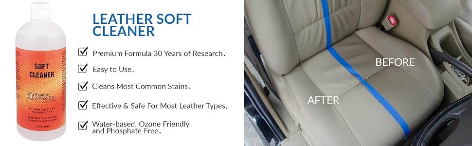 Leather soft cleaner premium formula 30 years of research