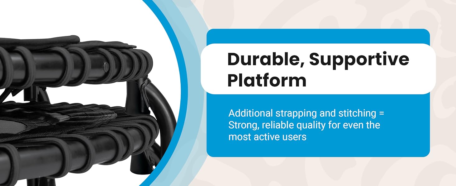 JumpSport 39in ESSENTIAL In-Home Fitness Trampoline Durable, Supportive Platform.